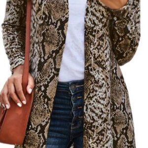 Snake Print Cardigan